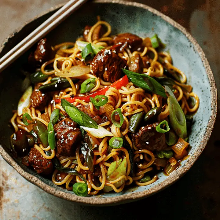 Hoisin Beef Noodles Recipe - elianarecipes.com