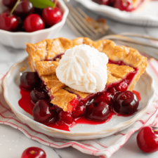 Homemade Cherry Pie (With Thick Filling) Recipe
