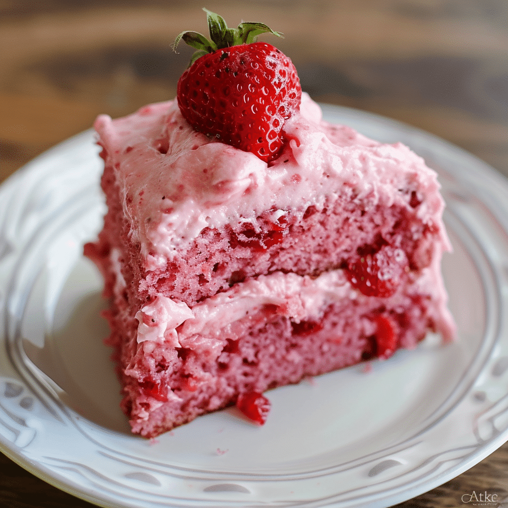 The Best Strawberry Cake Ever Recipe - elianarecipes.com