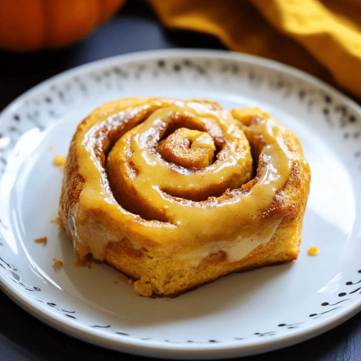 Pumpkin Cinnamon Rolls Recipe - elianarecipes.com