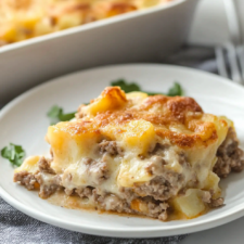 Easy 5-ingredient Hamburger & Potato Casserole Recipe