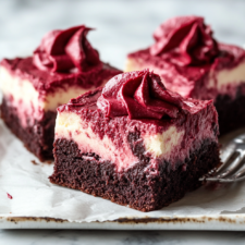 Red Velvet Cheesecake Swirl Brownies Recipe