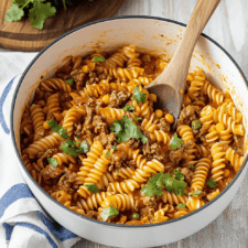 One Pot Beef Taco Pasta Recipe