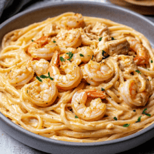 Creamy Cajun Shrimp And Chicken Pasta Recipe