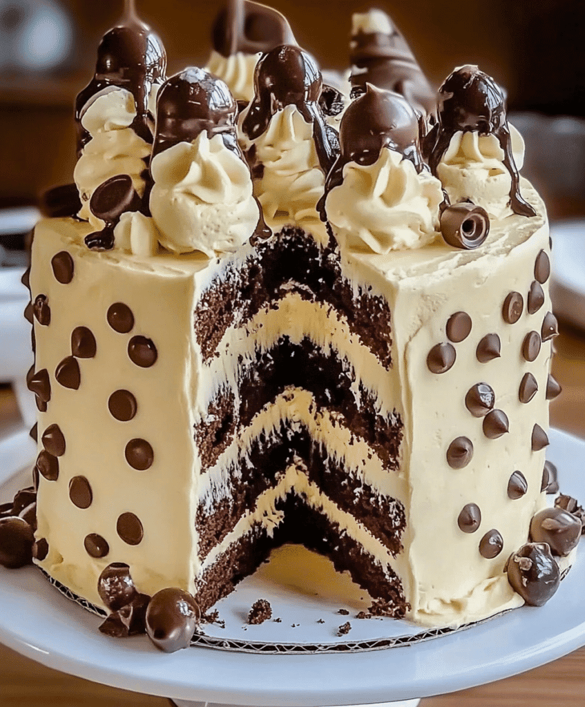 Exploding Fancy Iced Cake Ice Crime Chocolate Overload Explosion Cake Recipe - elianarecipes.com