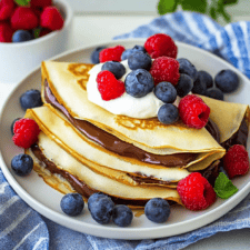 Nutella Cream-filled Crepes Recipe
