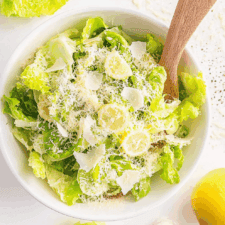 5-minute Lemon Parmesan Lettuce Salad Recipe