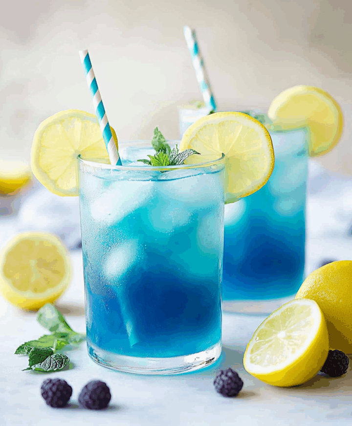 Blue Raspberry Lemonade Recipe - elianarecipes.com