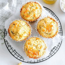30 Minute Cheesy Zucchini Muffins Recipe
