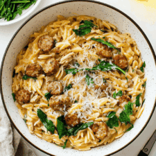 Creamy Chicken Sausage Orzo Recipe