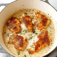 Crispy Parmesan Chicken With A Rich Garlic Sauce Recipe