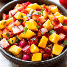 Summer Strawberry Mango Salsa Recipe