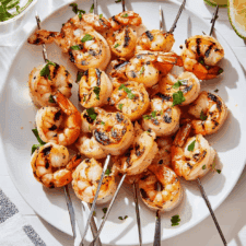 Summer Grilled Shrimp Skewers Seafood Recipe
