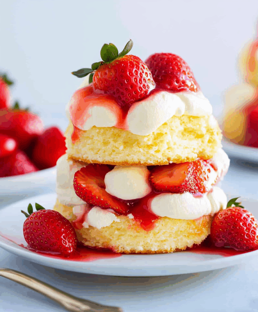 Summer Strawberry Shortcake Dessert Recipe - elianarecipes.com