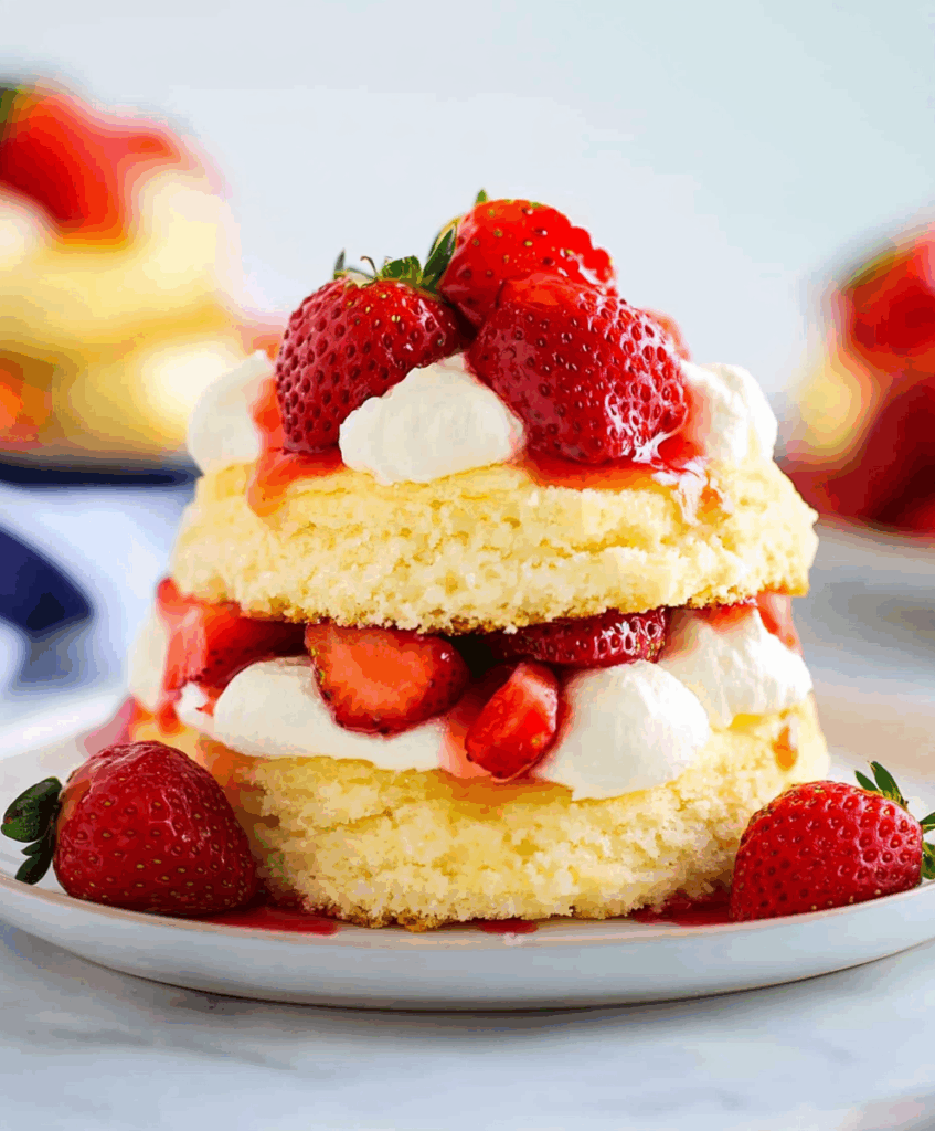 Summer Strawberry Shortcake Dessert Recipe - elianarecipes.com